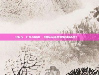 965. CBA尾声，创新与挑战的完美结合！🔗