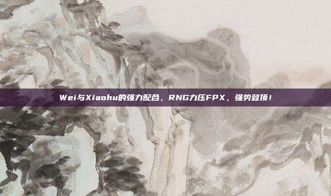 Wei与Xiaohu的强力配合，RNG力压FPX，强势登顶！