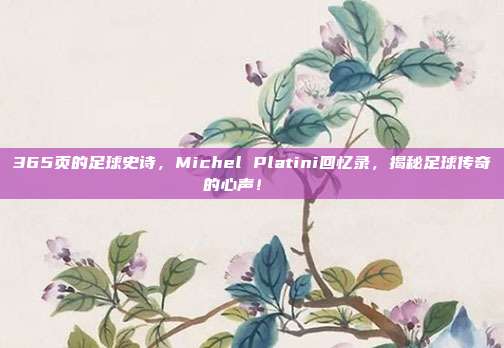 365页的足球史诗，Michel Platini回忆录，揭秘足球传奇的心声！📖