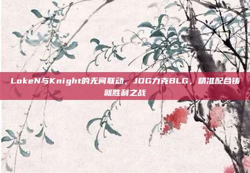 LokeN与Knight的无间联动，JDG力克BLG，精准配合铸就胜利之战